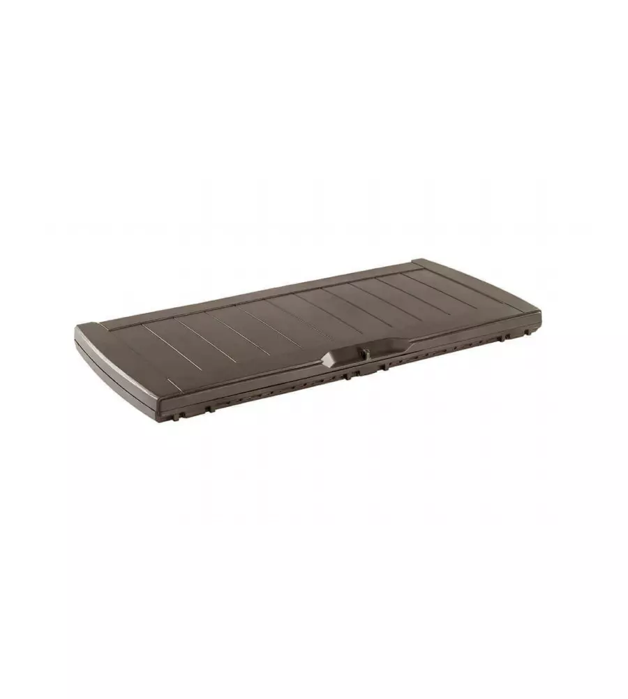 BAULE DA ESTERNO KETER "HOLLYWOOD" IN RESINA MARRONE EFFETTO LEGNO 270 LT 117,5X45X57,3 CM